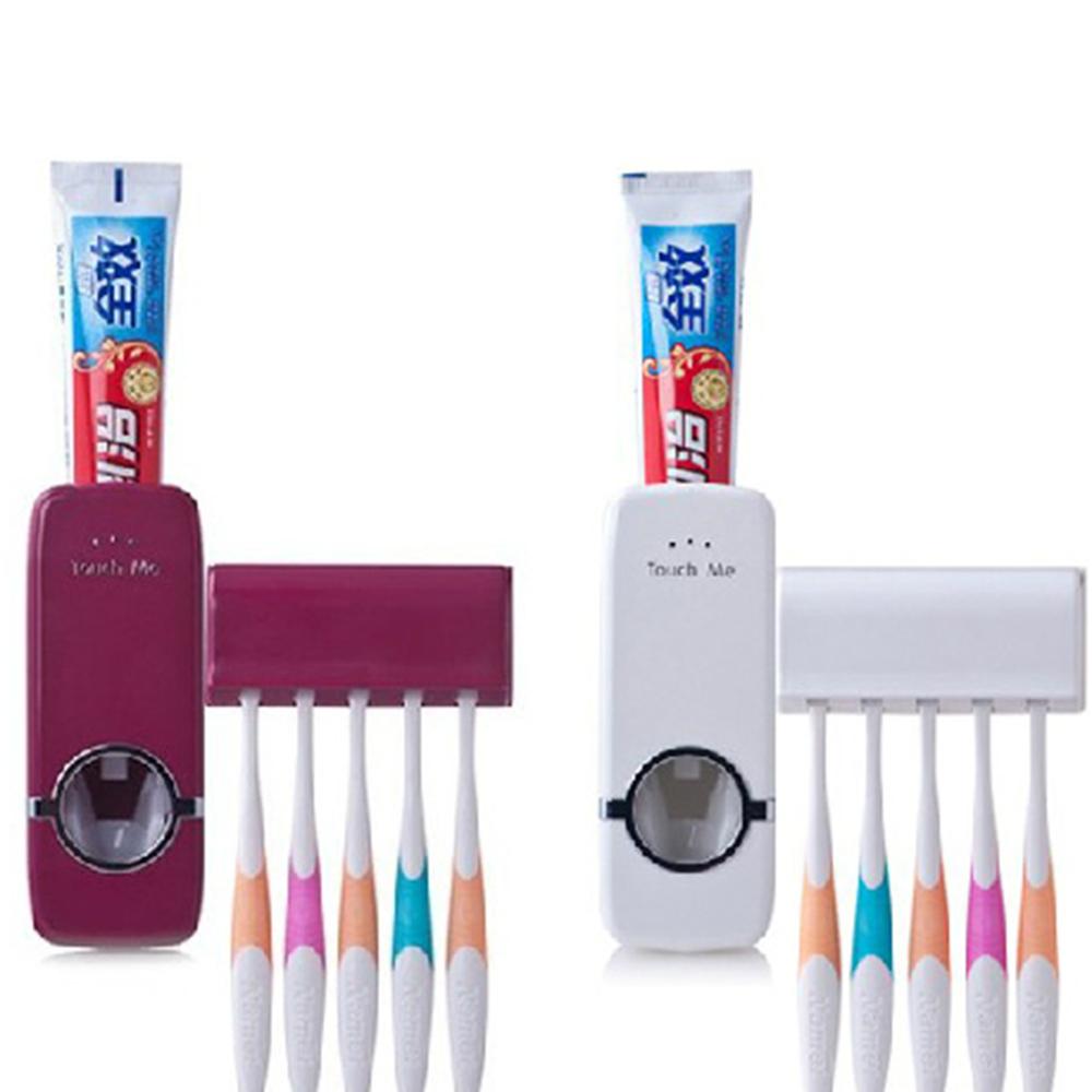 1Set Creatieve Tandenborstelhouder Lui Tandpasta Squeezer Plastic Automatische Tandpasta Knijper Tandenborstel Houder Wassen En Gorgelen