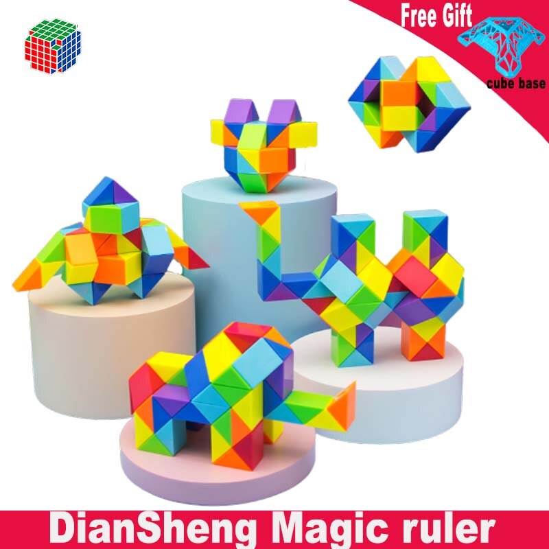 Diansheng Magic Ruler 24 36 48 60 72 Segmenten Magic Cubes Diy Elastische Veranderd Populaire Twist Transformable Kid Puzzel Speelgoed