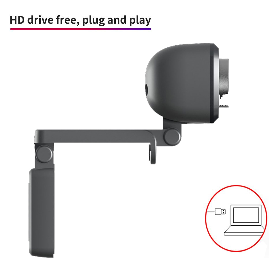USB Web Camera 1080P HD Computer Camera Webcams Built-In Sound-absorbing Microphone USB2.0