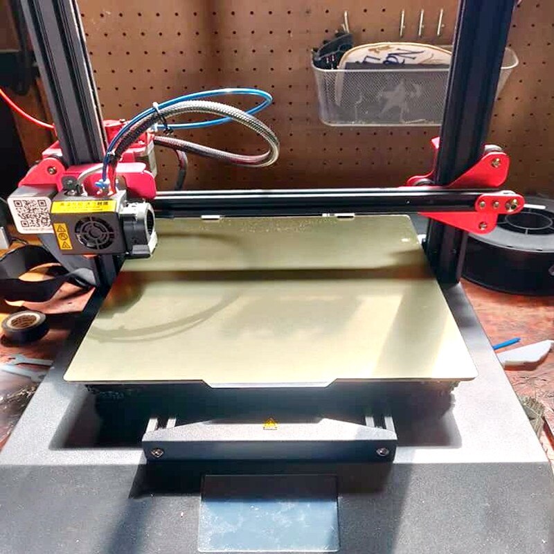 Energiczna nowa drukarka 3D 320x310mm podgrzewane łóżko ze stali sprężynowej z płytą PEI powierzchnia do zabudowy platforma dla CR-10S Pro,CR-X gorące łóżko