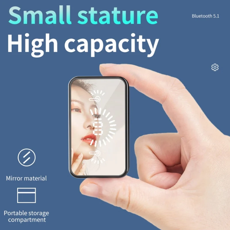 S20 Bluetooth-oortelefoon Koptelefoon Spiegel Draadloze stereoheadset met digitaal display Touch Control Sportoordopjes voor gaming