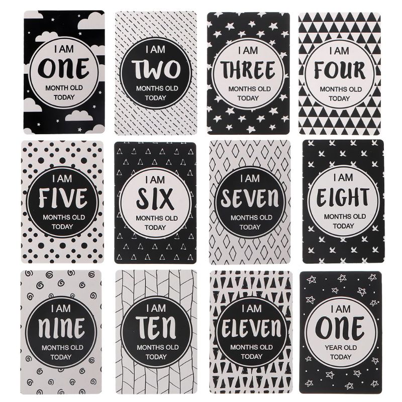 First Year Baby Monthly Milestone Photo Sharing Baby Belly Stickers Birth to 12 Months and 8 Bonus Achievement Stickers: 16