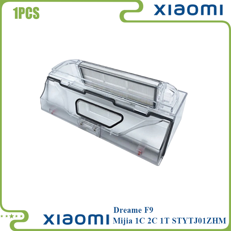 Para Xiaomi Mijia 1C 1T STYTJ01ZHM Mi Robot aspirador fregona Dreame F9 filtro Hepa Cepillo Lateral principal paño de mopa accesorios de limpieza: Gris oscuro