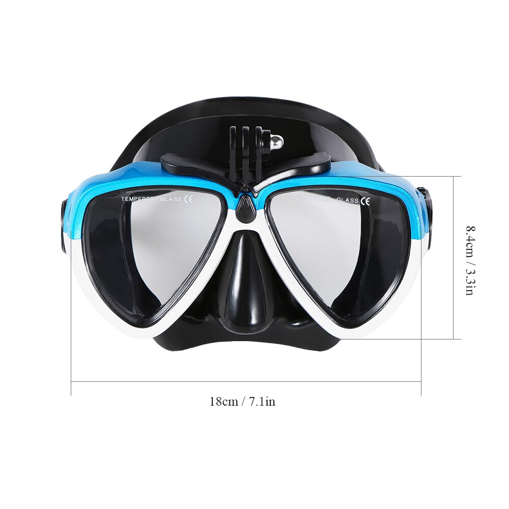 Full Face Diving Mask - Anti-Fog Snorkel Set - Underwater Swimming Goggles Equipment