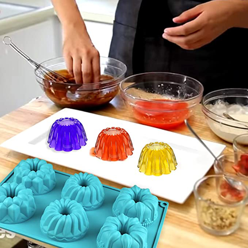 Stampo in silicone per ciambelle fantasia con ciambelle a tubo scanalato per cuocere le ciambelle, cupcake, sapone, strumento per creare stampi in silicone, accessorio da cucina