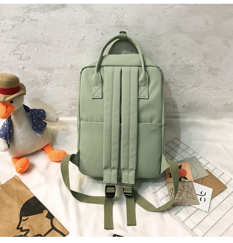 DIGERUI – sac à dos en Nylon pour femmes, couleur bonbon, sacs d'école imperméables pour adolescentes, sac à dos en Patchwork, Mochila