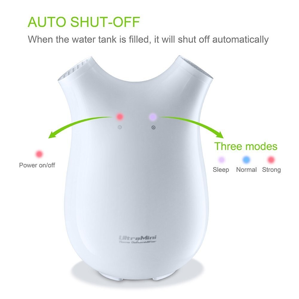 300ML Dehumidifie touch smart dehumidifier Moisture Absorbing Air Dryer with Auto-off and LED indicator Air humidifier for home
