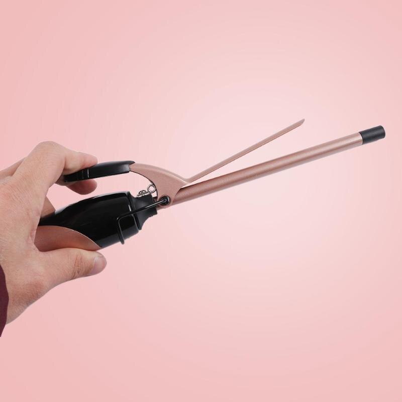 Pro Mini LCD Display Curling Iron Hair Curler Rotation Curl Wand Stick Roller Magic Hairdressing Styling Tool