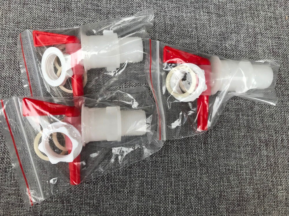 Bier brouwen Bottelen Emmer Plastic Spon, Tap vervanging homebrew bier Emmer Plastic spon, 3 stks/partij