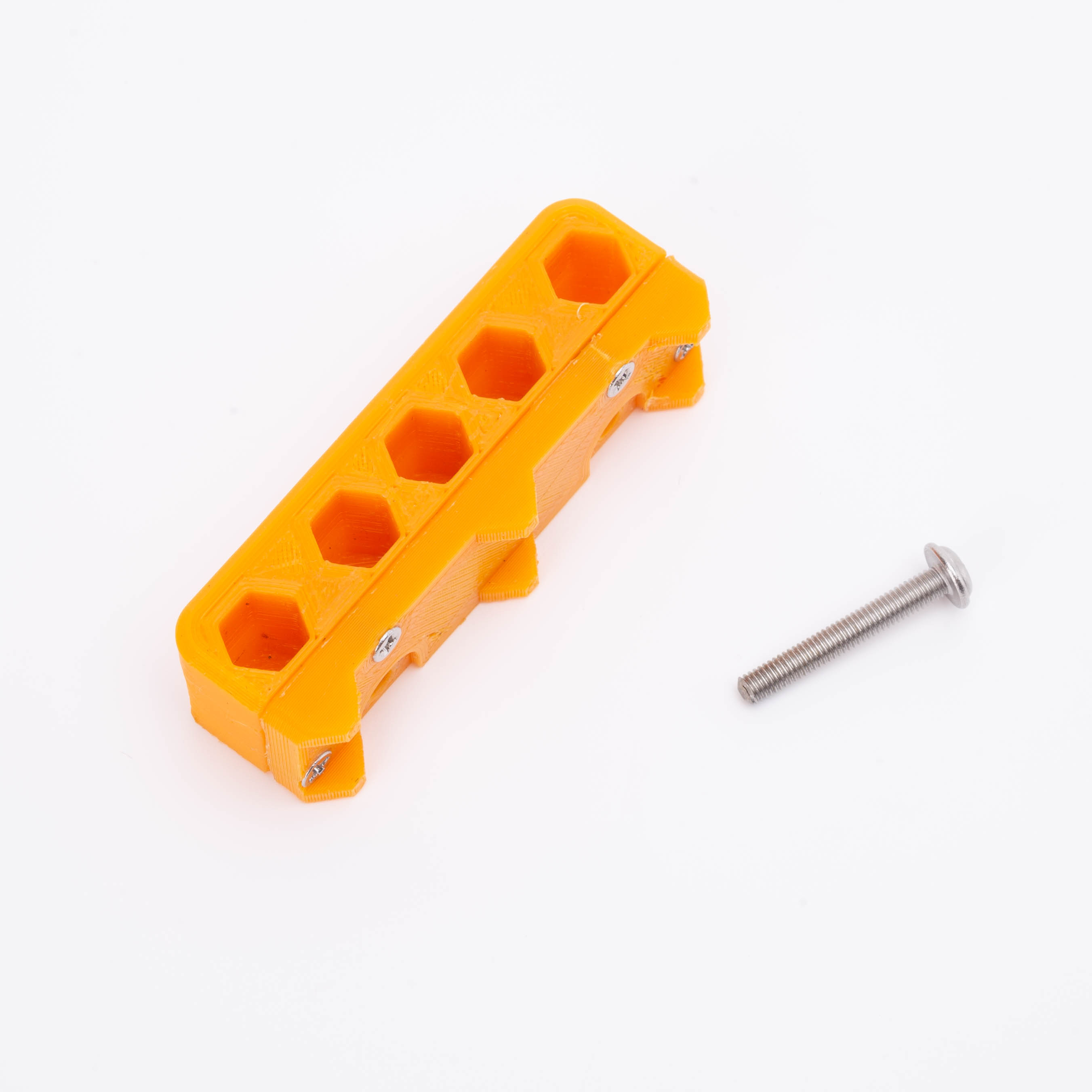 Toolcool 10 Stuks 12 Gaten Hex Bit Houder Organizer Schroevendraaier Bit Houder 6,3 mm Bit Opslag Flexibele Plastic