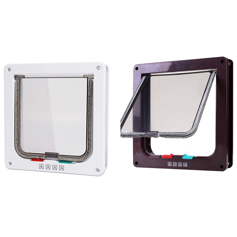 Pet Screen Door,Inside Door Lockable Magnetic Flap Screen Automatic Lockable Black Door for Puppy Dog and Cat Door