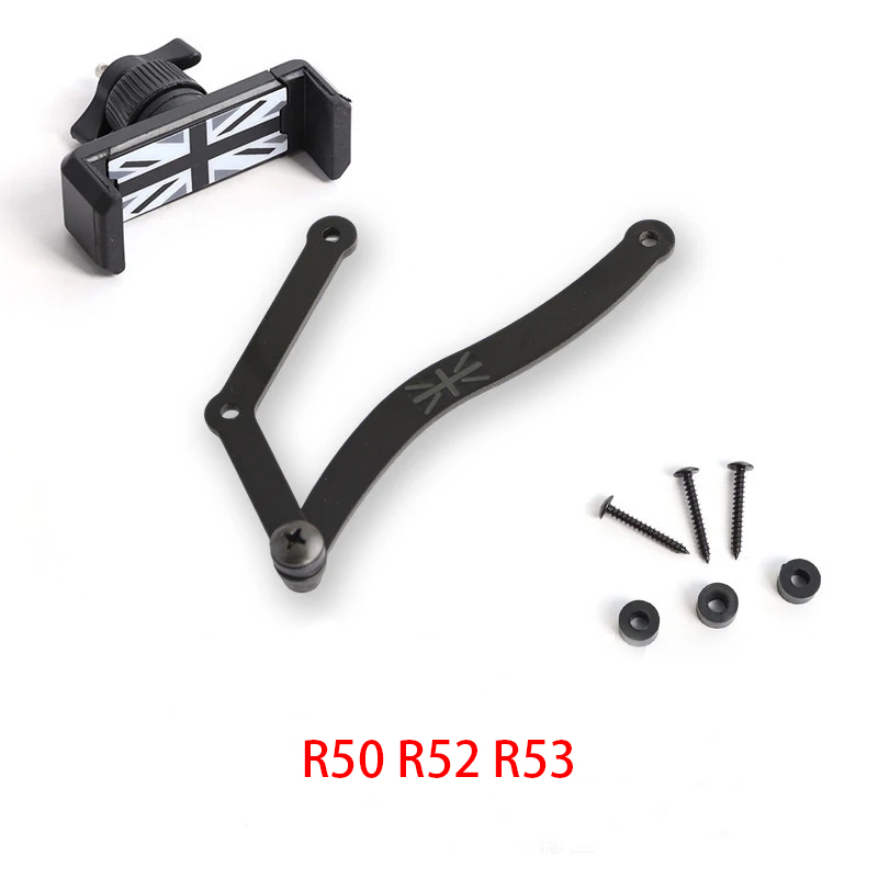 Support de téléphone pour voiture, support de téléphone pour MINI Cooper R50, R52, R55, R56, R57, R60, F54, F55, F56, F57, F60, , mobile, GPS, rapide, ket réinitialisation, accessoires: Rose