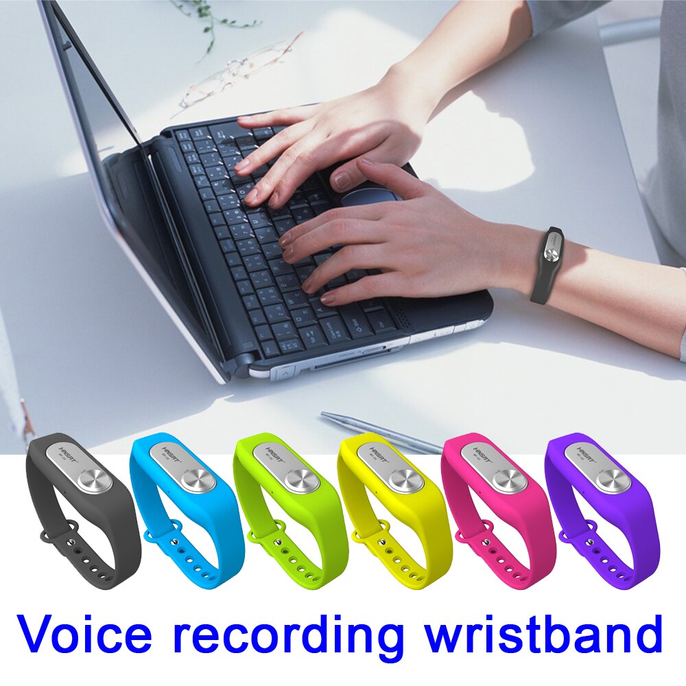 wristband voice recorder USB audio recorder continuous power supply for 20 hours and 16GB recording 280 hours