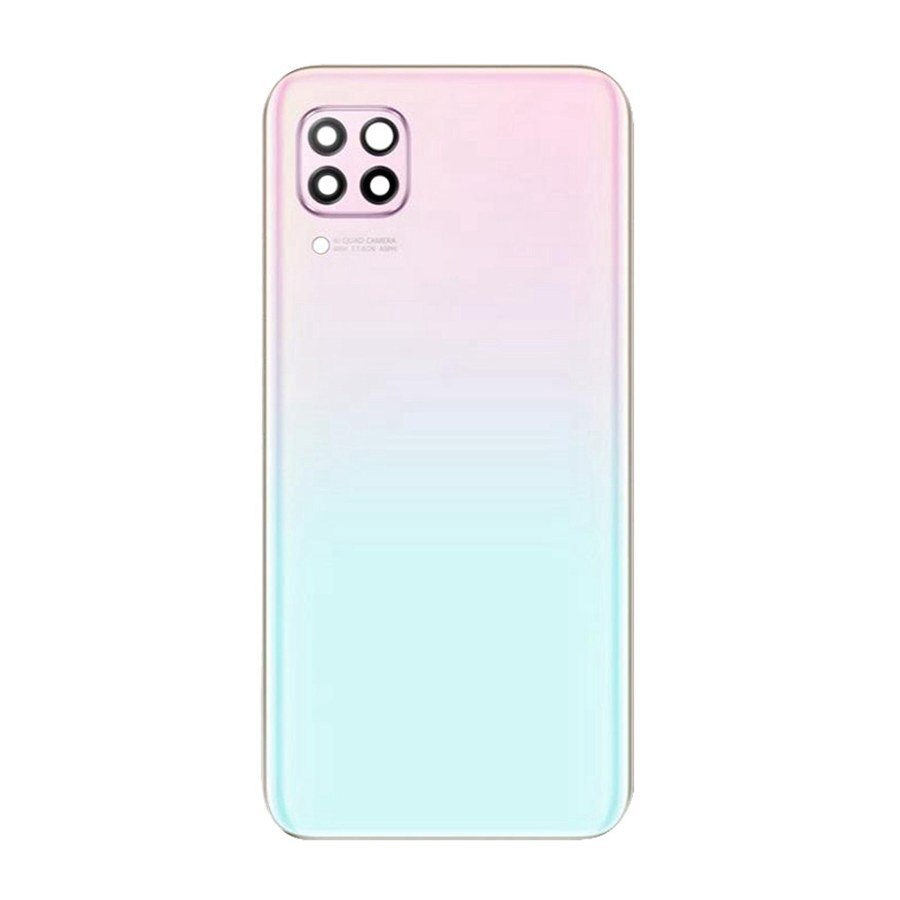 Back Cover Voor Huawei P40 Lite Back Batterij Cover Nova 7i Achter Behuizing Deur Case Voor Huawei P40 Lite Nova 6 Se 6SE Vervanging: Pink With Lens