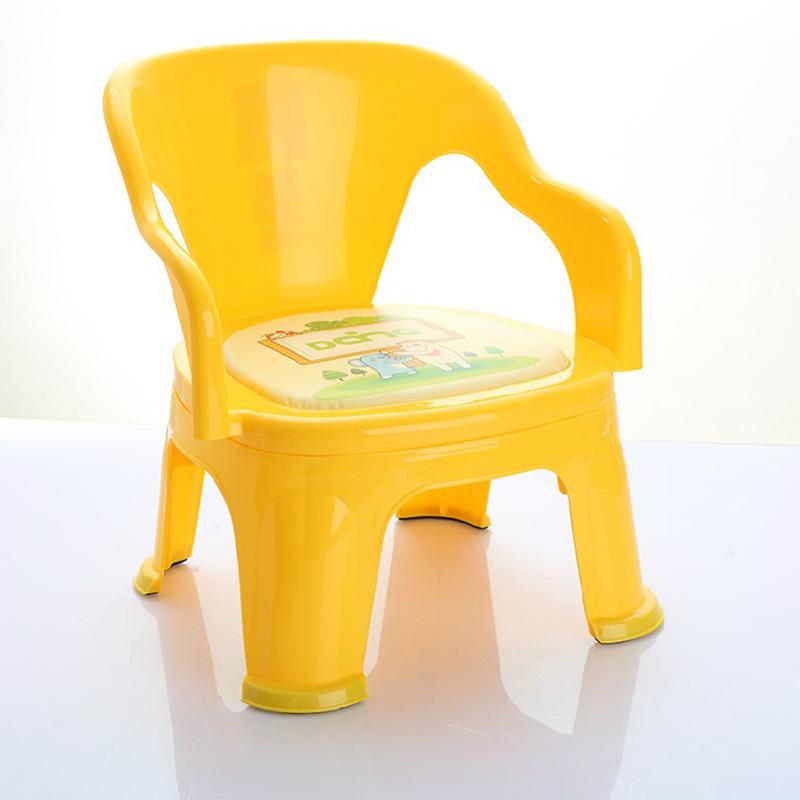 Spisestol barn baby multifunktionel studie stol enkel baby ryglæn skammel møbler plast skolestol: Sæt 2