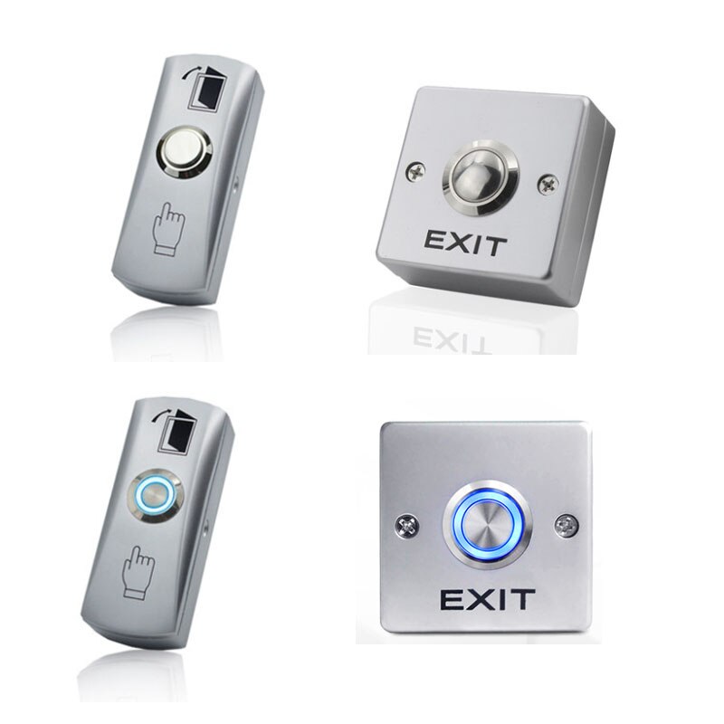 Zinc Alloy GATE DOOR Exit Button Exit Switch For Door Access Control System Door Push Exit Door Release Button Switch