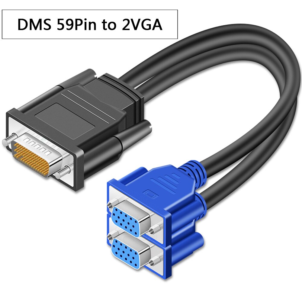 DMS 59 Pin Male naar 2 HDMI/VGA/DVI/DP Vrouwelijke Splitter Verlengkabel Adapter voor grafische kaart HDMI Monitoren: Pin to 2VGA