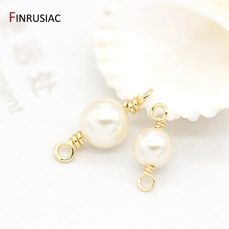 Supplies For Jewellery Handmade Pearl Beads Connector Charms Pendants For DIY Making Bracelets Necklaces Earrings Components