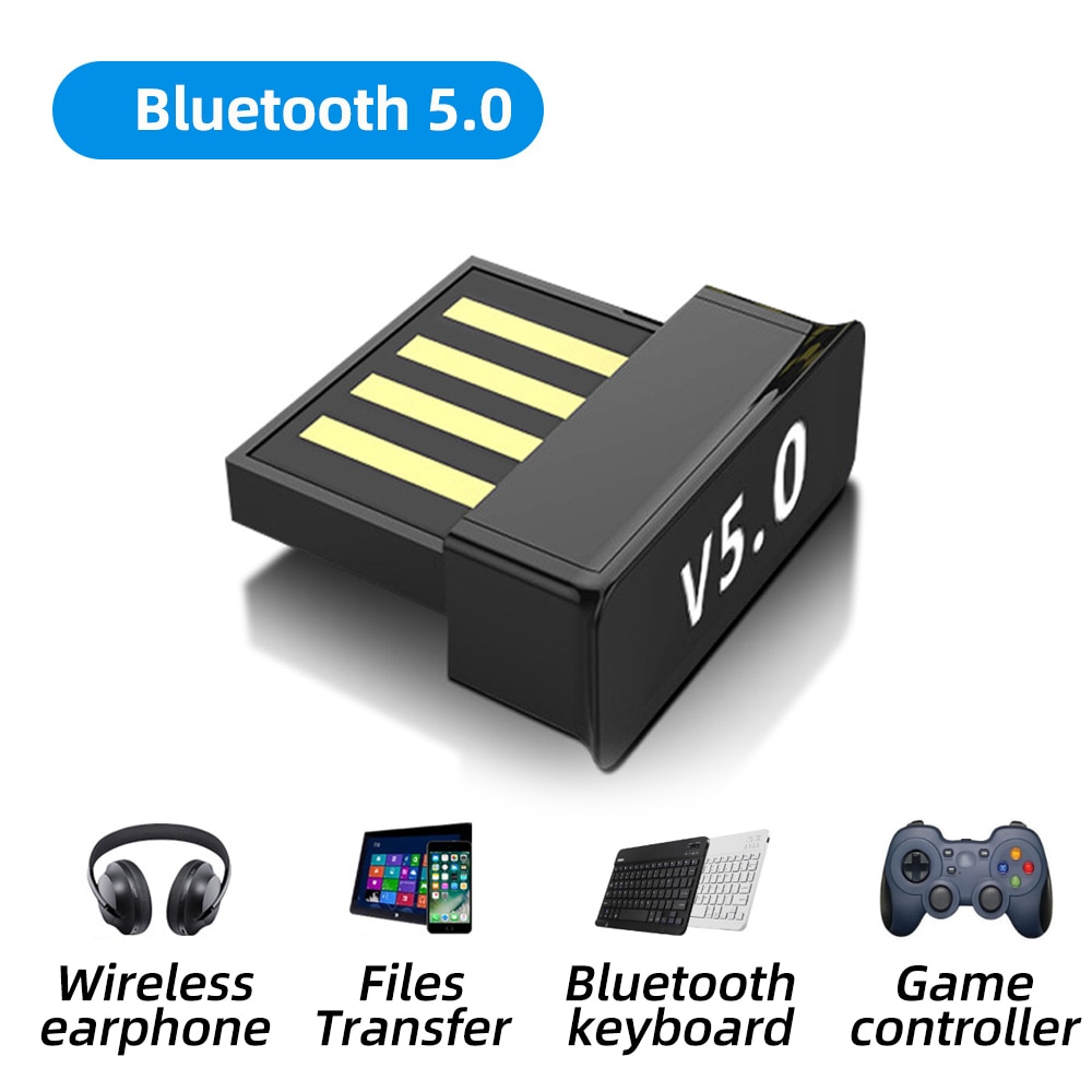 USB Bluetooth 5 adaptador para PC inalámbrico Bluetooth 5,0 Dongle receptor de Audio 4,0 portátil transmisor Mini adaptadores BLE remitente