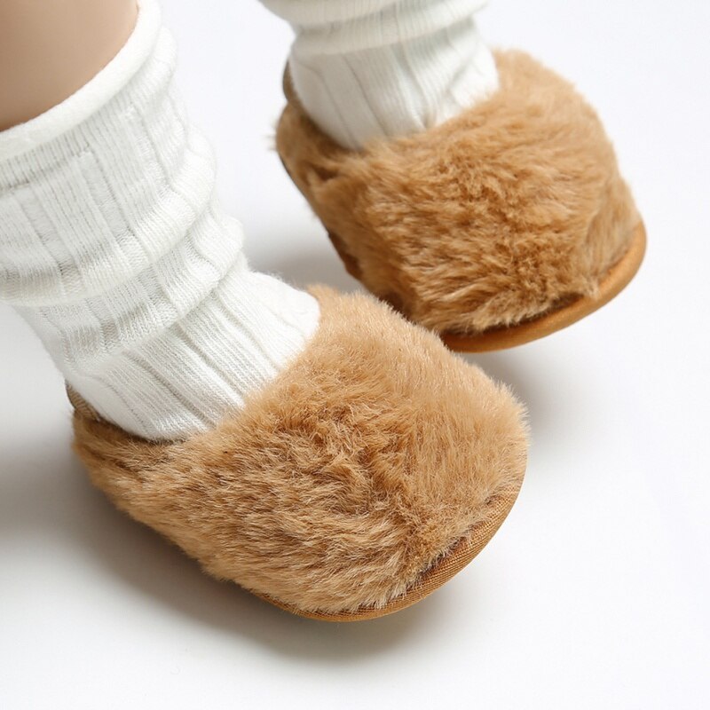 Peuter Baby Baby Meisjes Zomer Sandaal Schoenen 6 Stijl Bont Effen Platte Met Hak Outfit 0-18M baby Prinses Schoenen