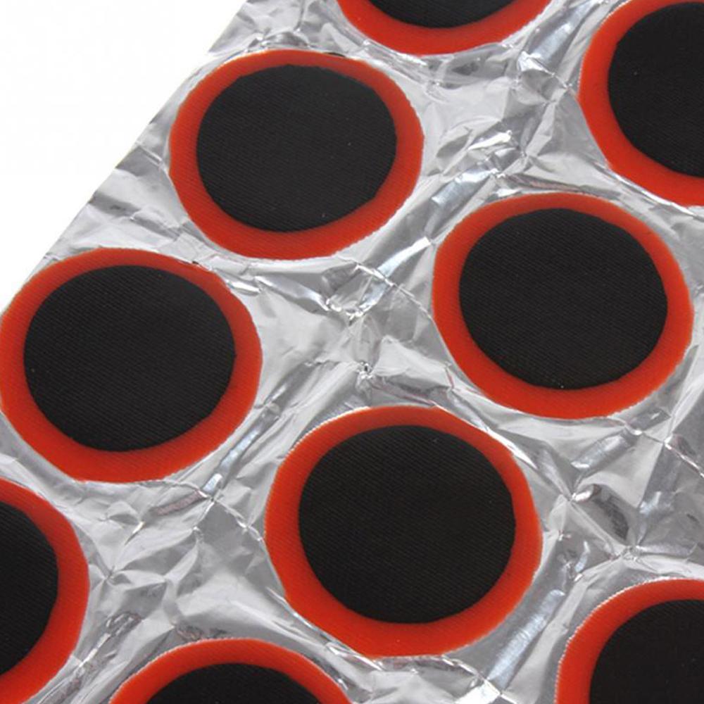 48Pcs/Sheet 25 Mm Fiets Band Patch Ronde Fiets Band Band Rubber Patch Stuk Zonder Lijm Fietsen Punctie reparatie Tools