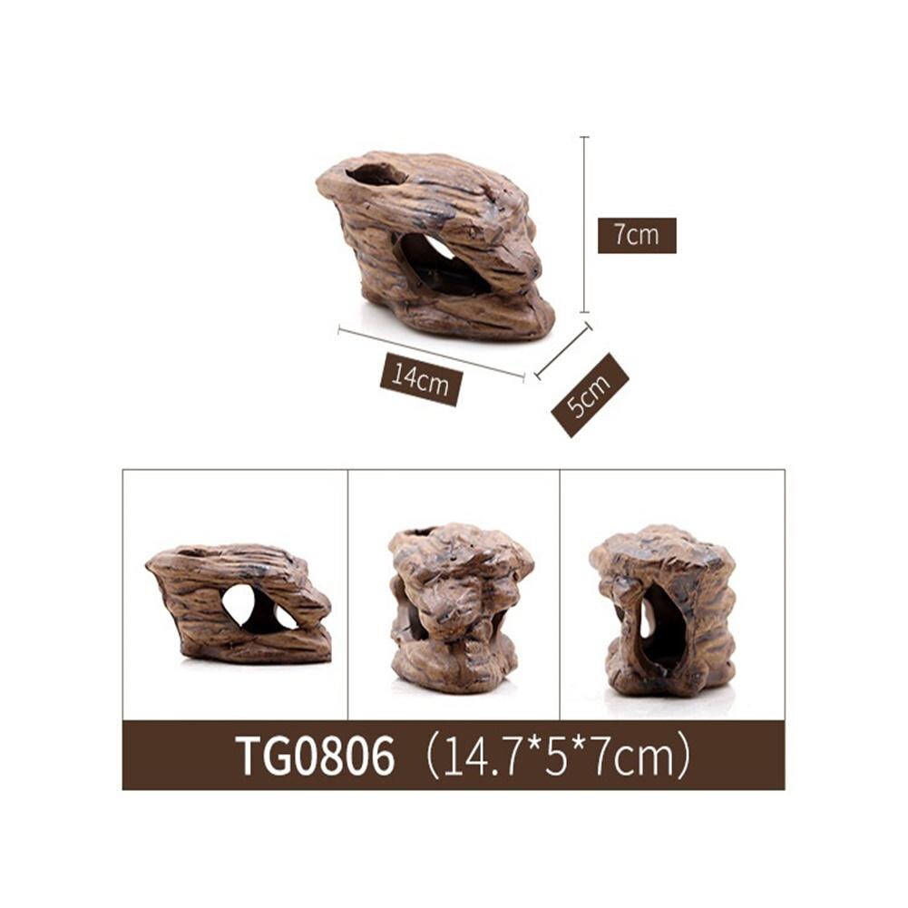 Support en forme de branche d&#39;arbre pour reptiles serpent escalade, plate-forme décorative, ornement en céramique: 806