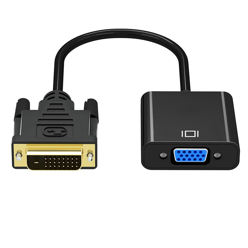JCKEL DVI D 24 + 1 25 Pin Male naar VGA Vrouwelijke Adapter Full HD 1080P Video Dvi- d een VGA Actieve Kabel Converter voor TV PS3 PS4 PC