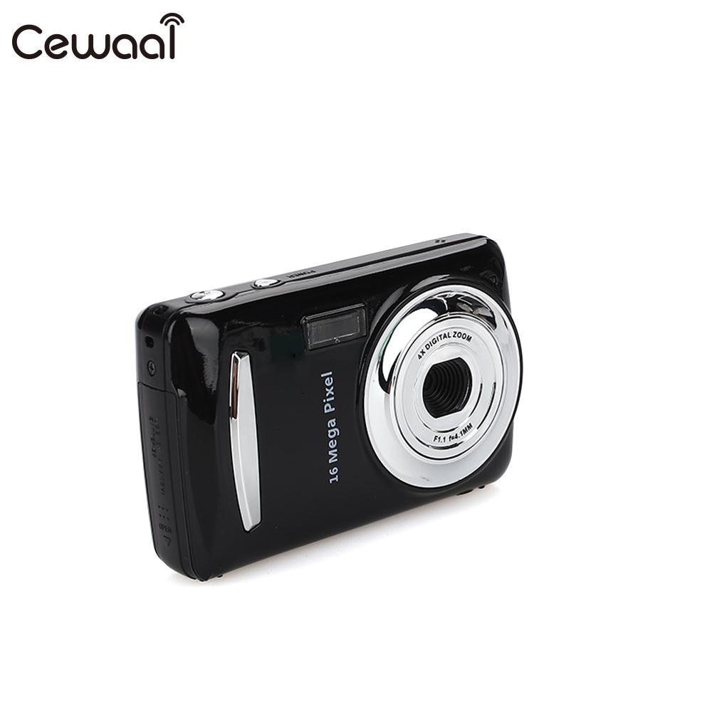 Cewaal câmera digital ultra preta com 1.6mp 1080p hd, filmadora dvr, câmera hd de 16mp e 1080p, gravadora de vídeo com precisão câmera 1080p dv