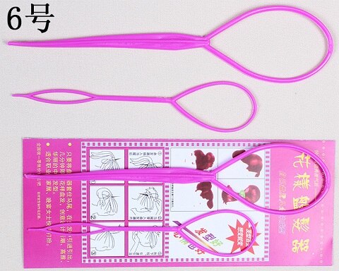 Accesorios de pelo multifuncionales para hacer moños en el pelo 2 unidades, accesorios de trenzado para placa, pasadores, diadema de plato rápido,: 6