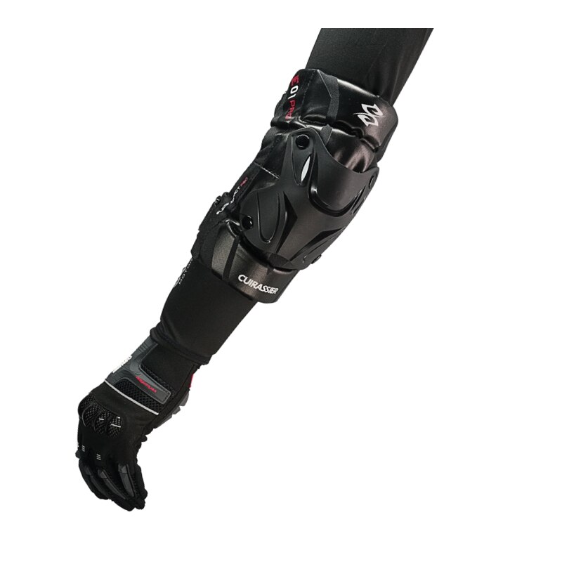 Cuirassier Protection Motorbike Kneepad Motocross Motorcycle Knee Pads MX Protector Racing Guards Off-road Elbow Protective: E01-3-Phantom Black