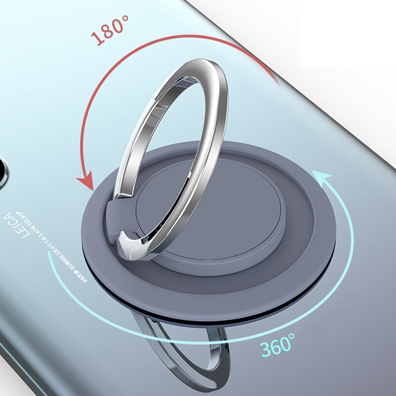 Uchwyt na palec serdeczny do iPhone 11 12 Pro XS Max 360 stopni obrót telefonu uchwyt do montażu na stojaku przenośny uchwyt na pierścień Tablet telefon komórkowy