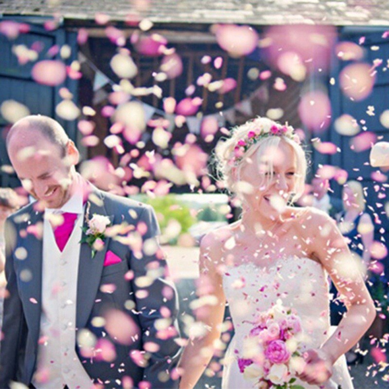 DIY Heart-shape Confetti Mixed Rose Gold Wedding Bridal Anniversary Confetti Birthday Party Decorations