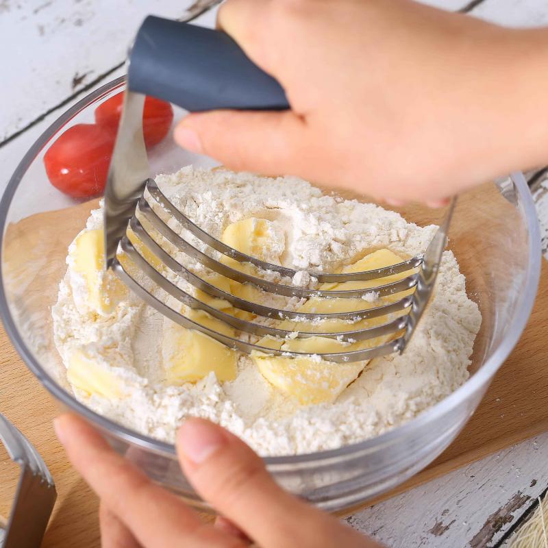Stainless Steel Pastry Cutter With Blade Butter Blender Biscuit Flour Mixer Baking Dough Cutter Kitchen Accessories