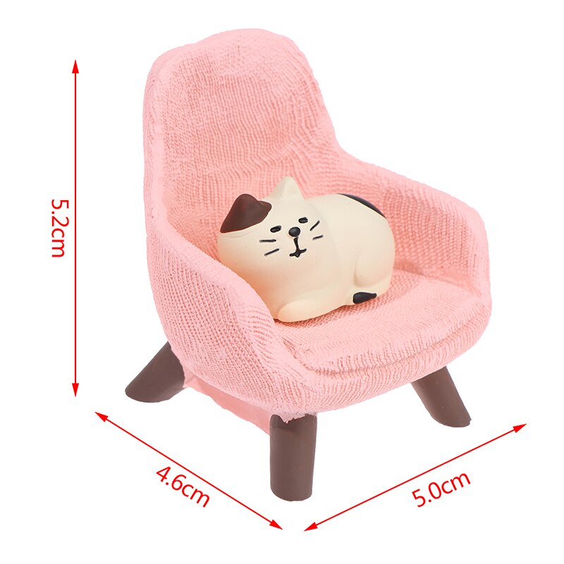Juego de simulación de silla de sofá pequeño, muebles, modelo de juguetes para decoración de casa de muñecas: 1