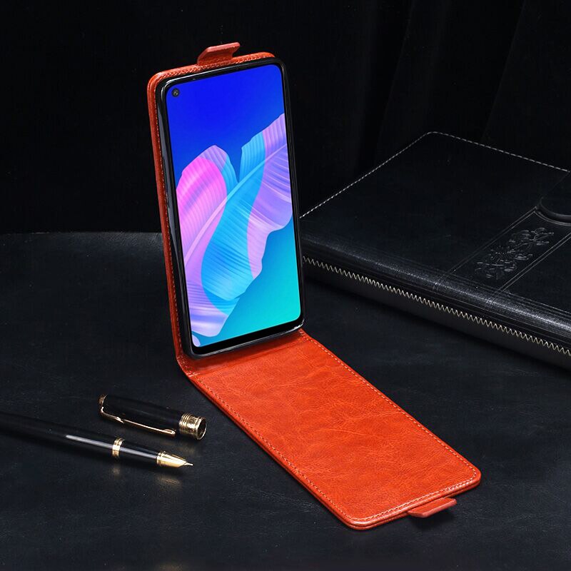 Up Down Case Huawei P40 Lite E 6.39 &quot;Phone Bag Holster Verticale Flip Pu Leather Cover Huawei P40 Lite E ART-L28 Premium Gevallen