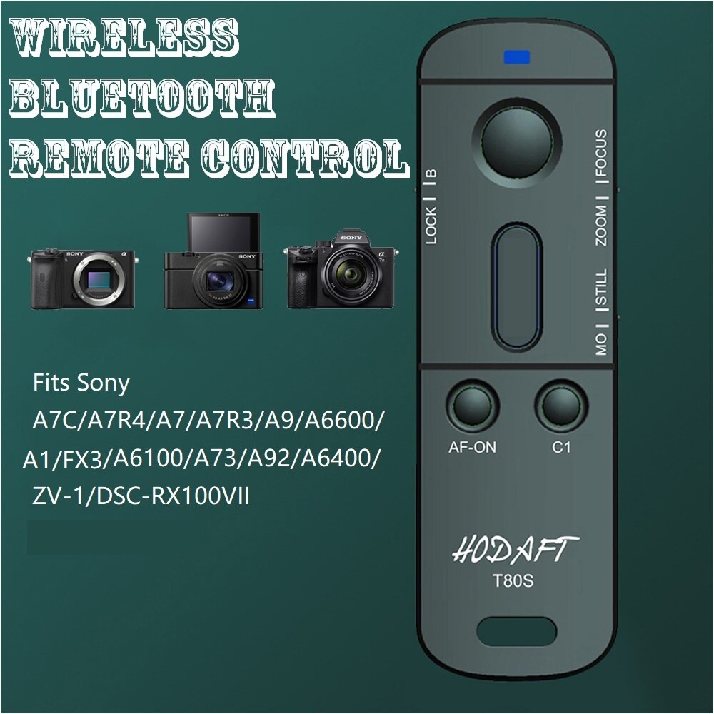 Mcoplus T80S Draadloze Afstandsbediening Voor Sony A6100 A6400 A6600 A7III A7RIV A7SIII A9 A9II DSC-RX1007 A7C Vervangt Als RMT-P1BT
