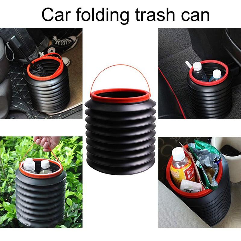 Car accessories trash bin cubo basura plegable garbage holder mini trash can trash bin Car accessories trash bin garbage holder