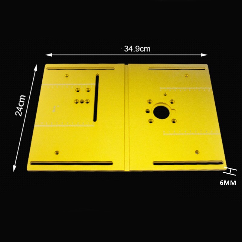 Router Tisch Einfügung Platte Werkbank Kreissäge kippen Abdeckung Platte W/Gehrung Messgerät führen Aluminium Profil Zaun Schiebe Klammern: Gott Platte