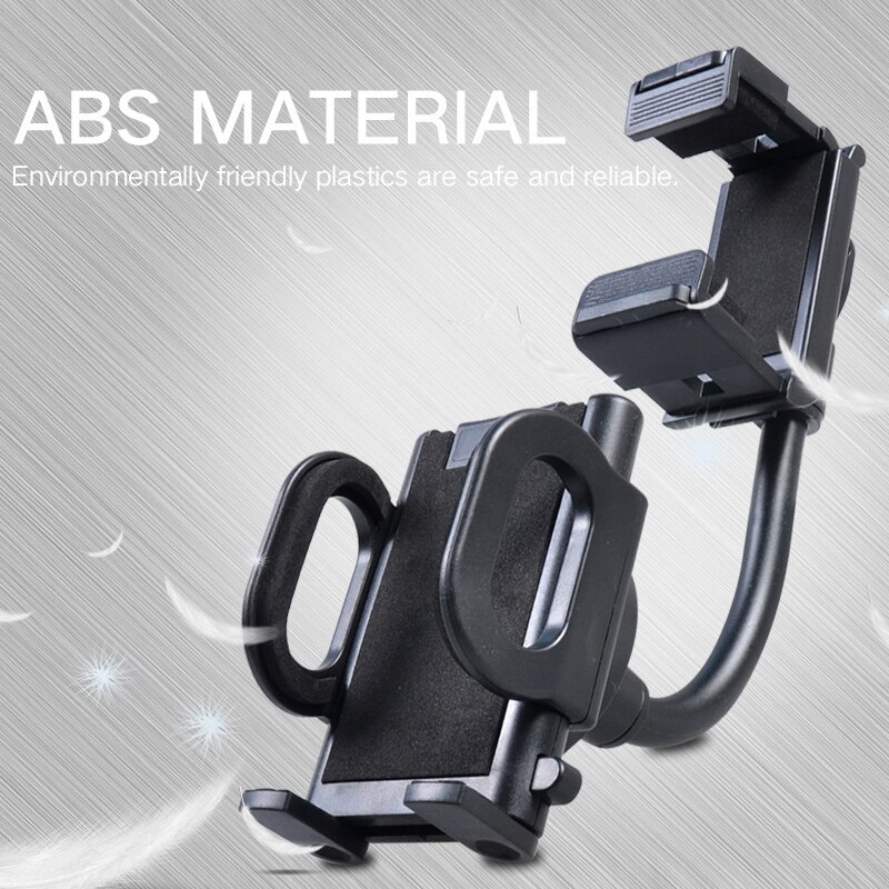 In Car Rear View Mirror Mount Holder Stand Cradle Bracket For Mobile Phone GPS Cell Phone GPS Holder Bracket Stand Universal 360: Type 2