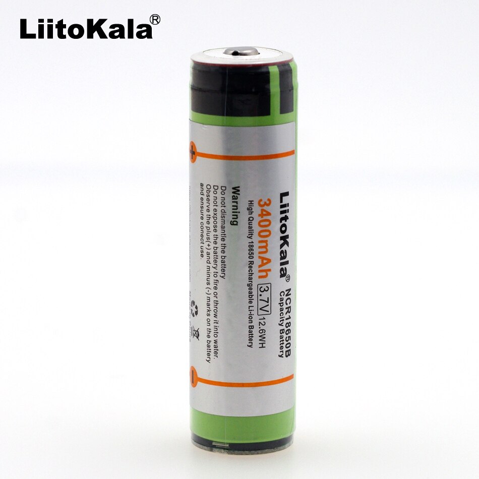 2 Stks/partij Liitokala Beschermd Originele 18650 Oplaadbare Batterij NCR18650B 3400Mah Met Pcb 3.7V