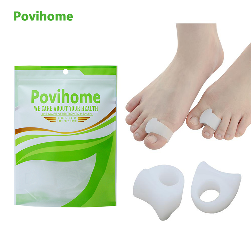 2Pcs Toe Separator Soft Gel Hammer Claw Toe Pad Foot Care Cramp Hallux Valgus Hallux Braces Foot Pain Relax Cushion C135