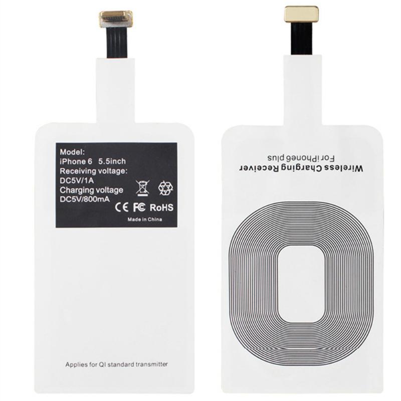 Trådløs oplader modtager spole pad smart qi trådløs opladnings adapter modtagelsesmåtte til iphone 5 5s 6 6s 6s 7 plus ipad