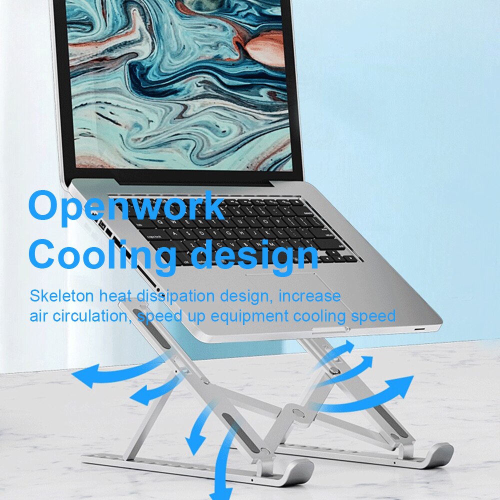 Portable Laptop Stand Adjustable for MacBook Air Pro Base Support Notebook Stand Foldable Laptop Holder ipad Stand Accessories