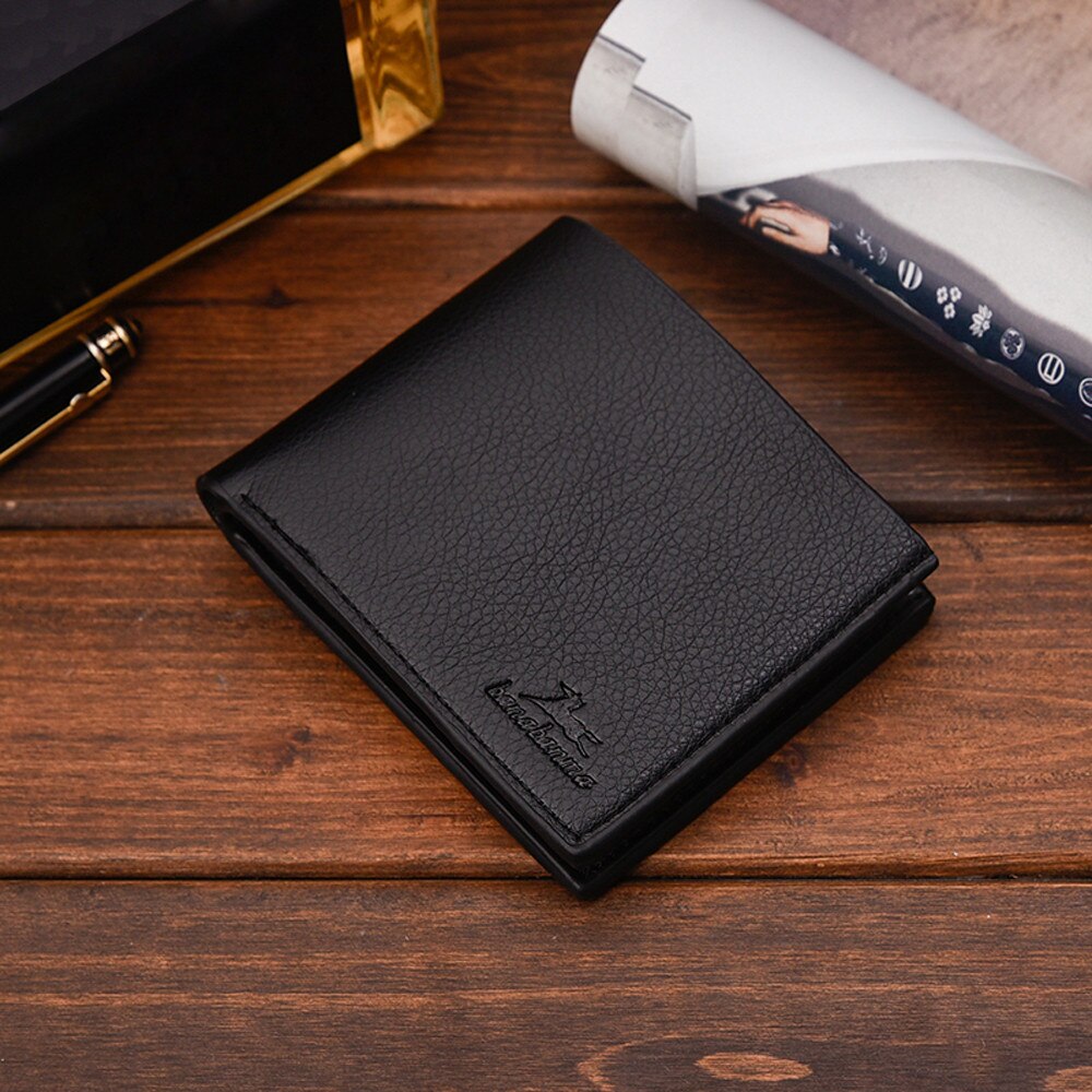 Verkoop Van Mannen Korte Portemonnee Ijzeren Rand Koreaanse Jeugd Mannen Horizontale Portemonnee Trend Kaart Pak Portemonnee