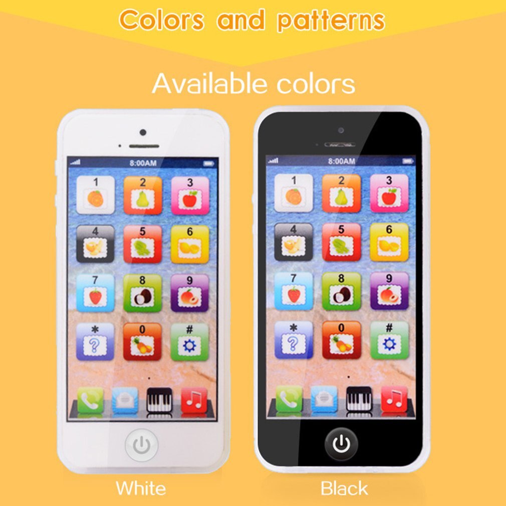 Engels Muziek Simulatie Learning Licht Speelgoed Mobiele Telefoon Verhaal Machine Vroege Onderwijs Speelgoed Mobiele Telefoon Met Usb-kabel