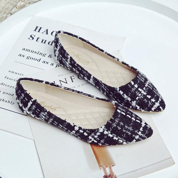 Korean Shoes Low Heels Loafers With Fur Bow-Knot Autumn Casual Female Sneakers Dress Flats Women All-Match Pointed Toe Slip: 1 / 36