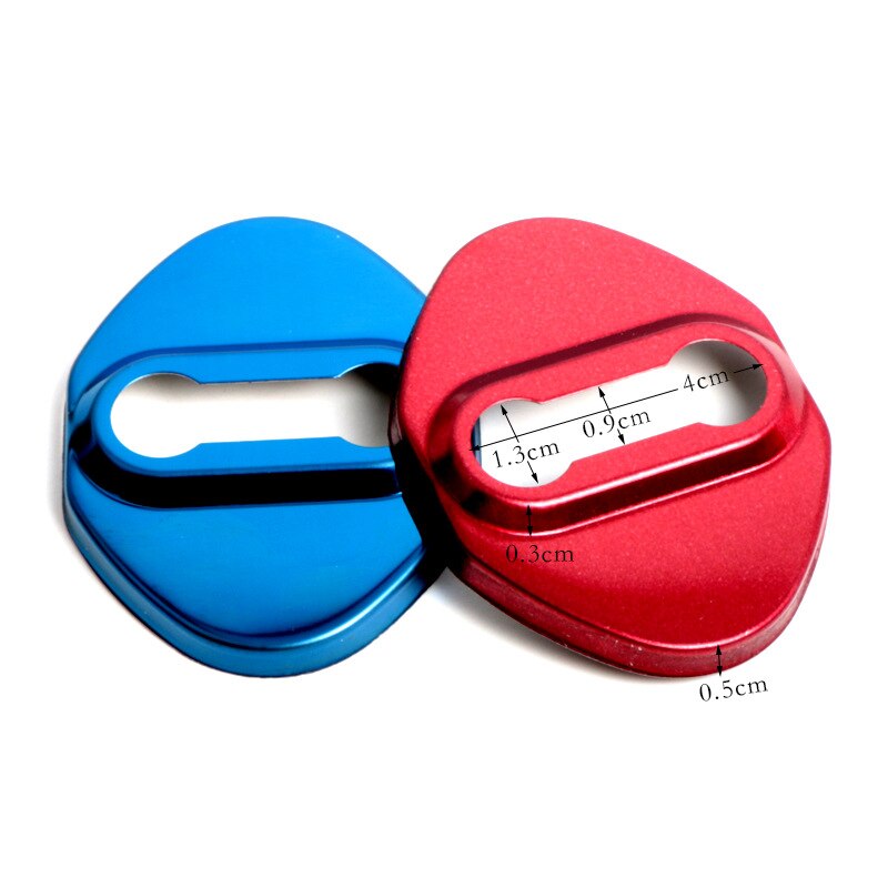 Door Lock Protective Cover For Toyota Honda door lock caps stainless steel lock cover car styling sticker 4PCS