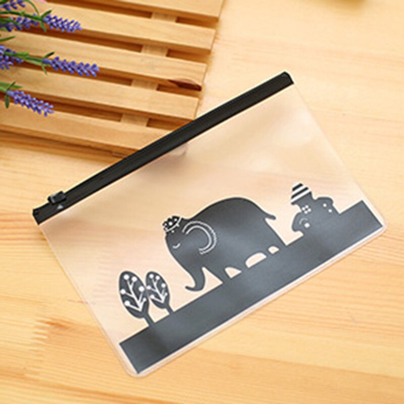 Transparent Cosmetic Bag Women Animal Elephant PVC Travel Make Up Beauty Toiletry Bags Female Makeup Organizer Cases Pouch: elephant