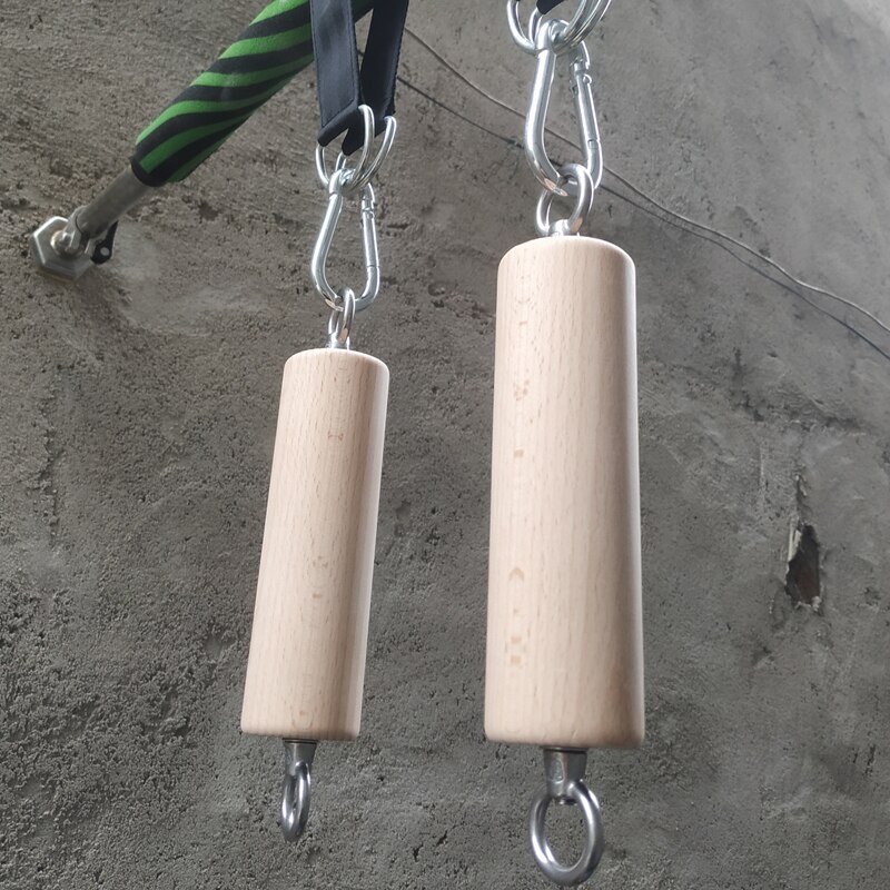 Wooden Pinch Grip Strength Trainer Pull-ups Fitness Hand Fingerboard Training Tools for Outdoor Rock Climbing Body Core Workout