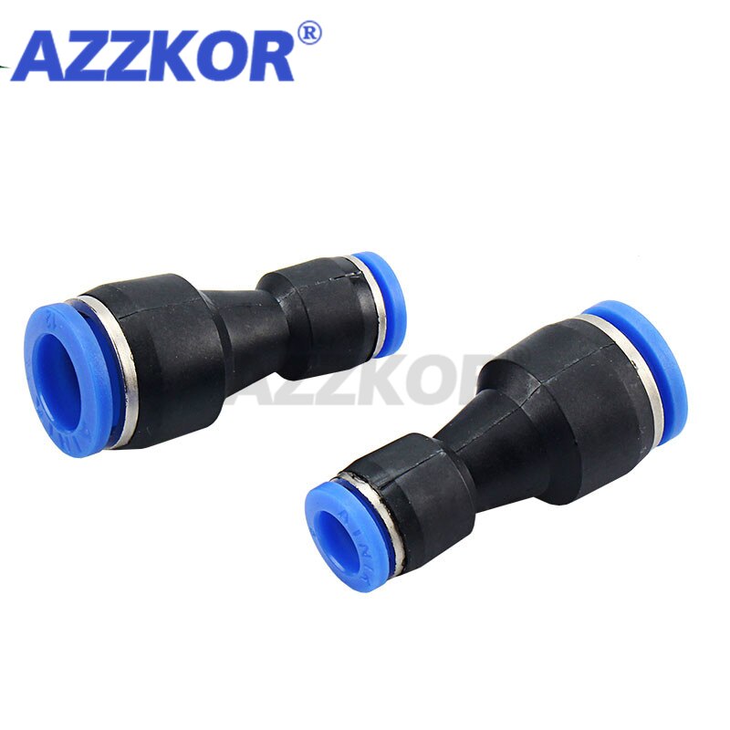 Conector neumático rápido PG, Unión recta, reducción de ajuste, empuje neumático para conectar aire 4-6 4-8 6-8 6-10 8-10 8-12 10-12mm, 5 uds.